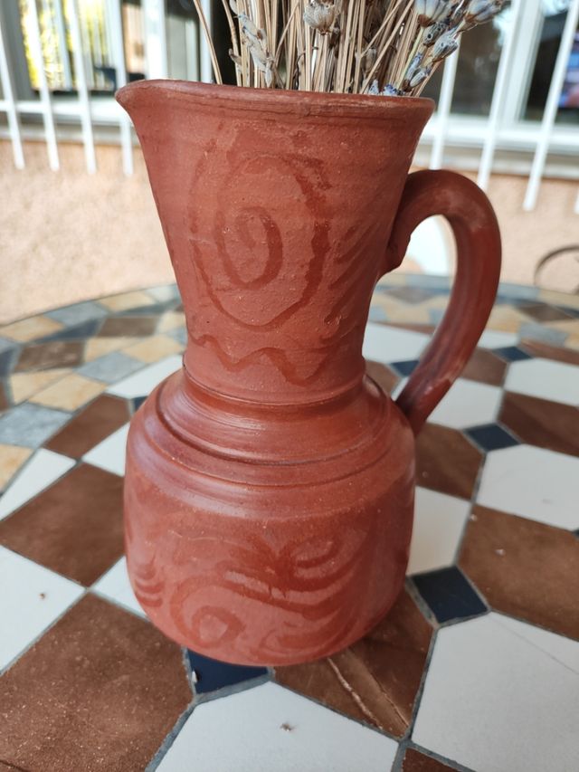 Jarra arcilla roja