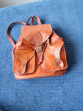 Mochila de cuero 