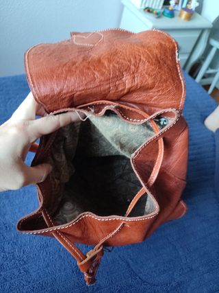 Mochila de cuero 