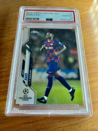 ⚽ Cromo Ansu #45 👉 PSA 10