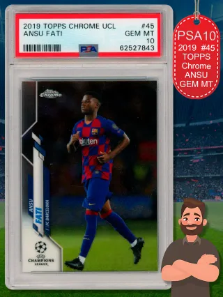 ⚽ Cromo Ansu #45 👉 PSA 10
