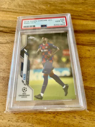 ⚽ Cromo Ansu #45 👉 PSA 10