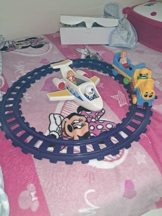 Tren y avión playmobil