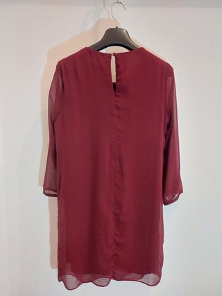 Vestido fiesta granate