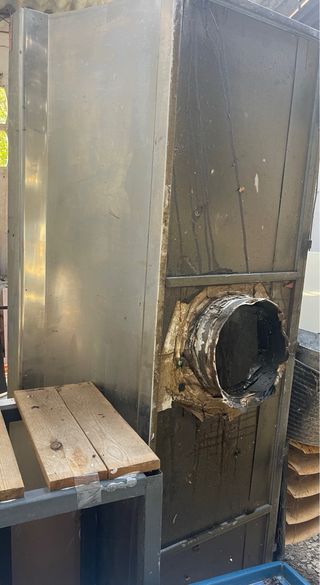 Campana + motor extracion humo