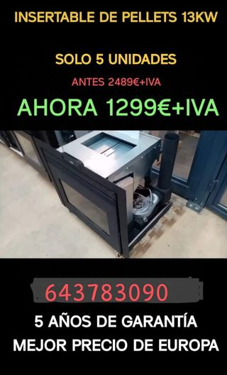 Oferta ESTUFAS, INSERTABLES, HIDROESTUFA