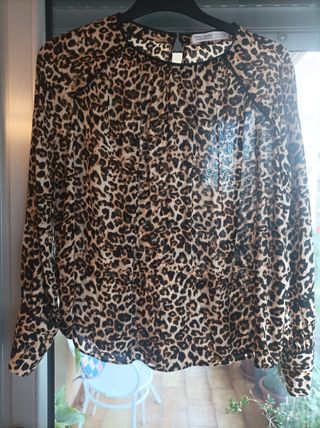 Camisa estampada leopardo 