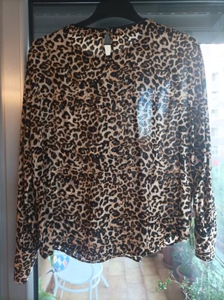 Camisa estampada leopardo 