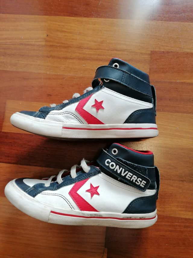 Bota piel converse all star niño T34