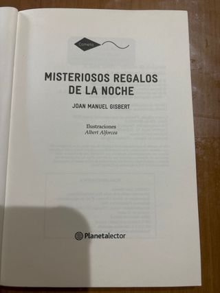 Libro Misteriosos regalos de la noche