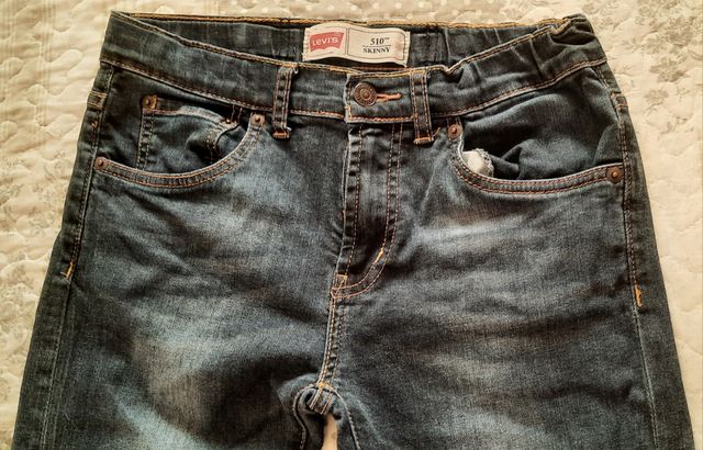 Calças de ganga compridas