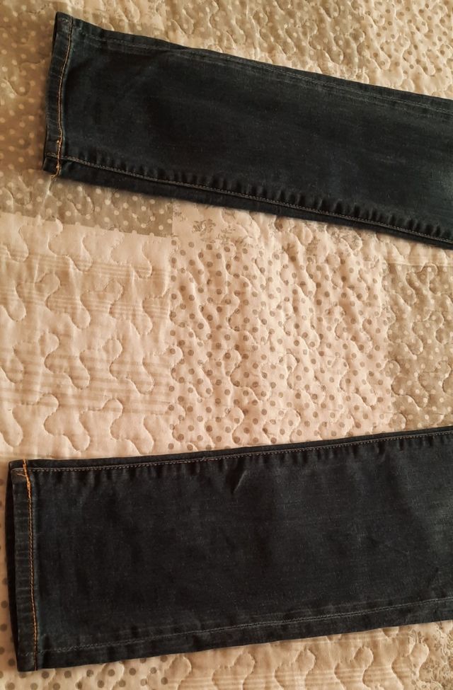 Calças de ganga compridas