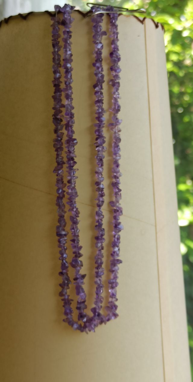 Colgante, collar, amatistas