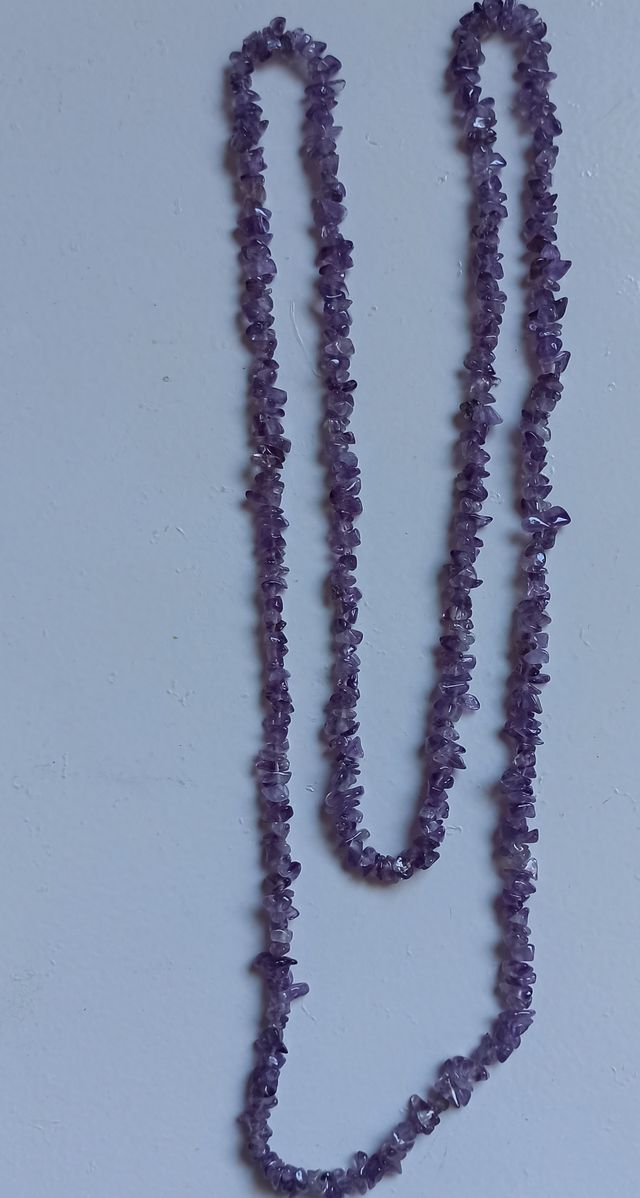 Colgante, collar, amatistas