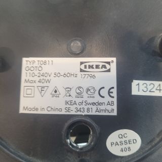 Foco Ikea techo 20 cm diámetro