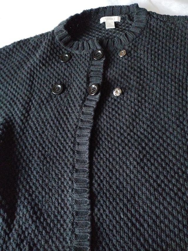 CHAQUETA negra algodón