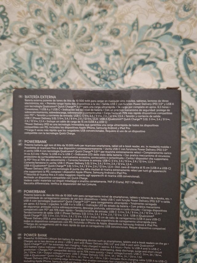 Bateria externa nueva