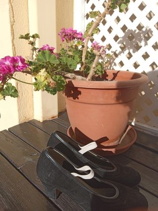 Zapatos de tacón de baile flamenco