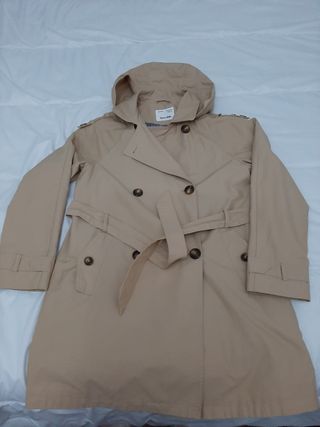 Gabardina niña color camel 11-12 años