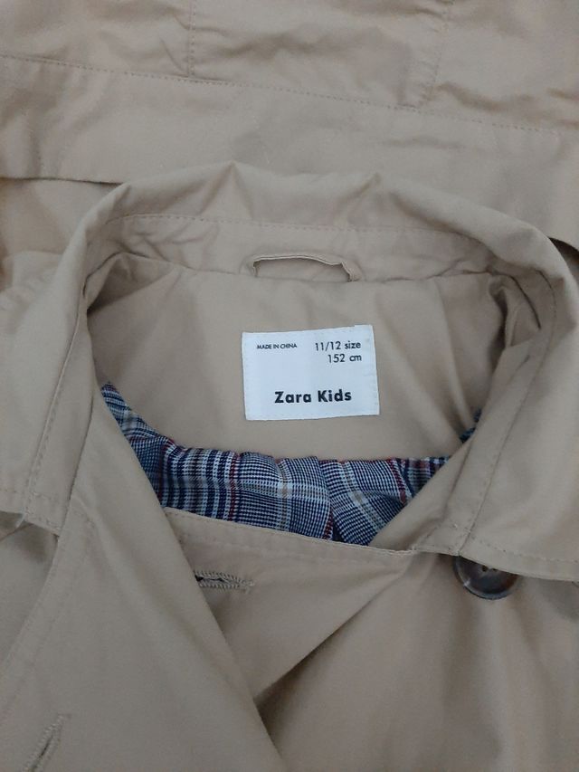 Gabardina niña color camel 11-12 años