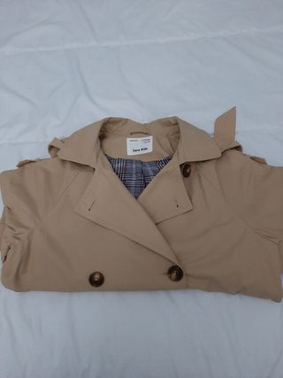 Gabardina niña color camel 11-12 años