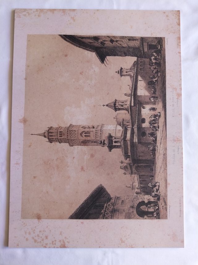 Litografías facsímil de Zaragoza