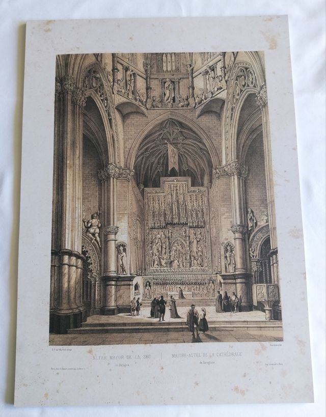 Litografías facsímil de Zaragoza