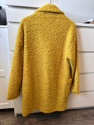Abrigo borreguito amarillo mujer 