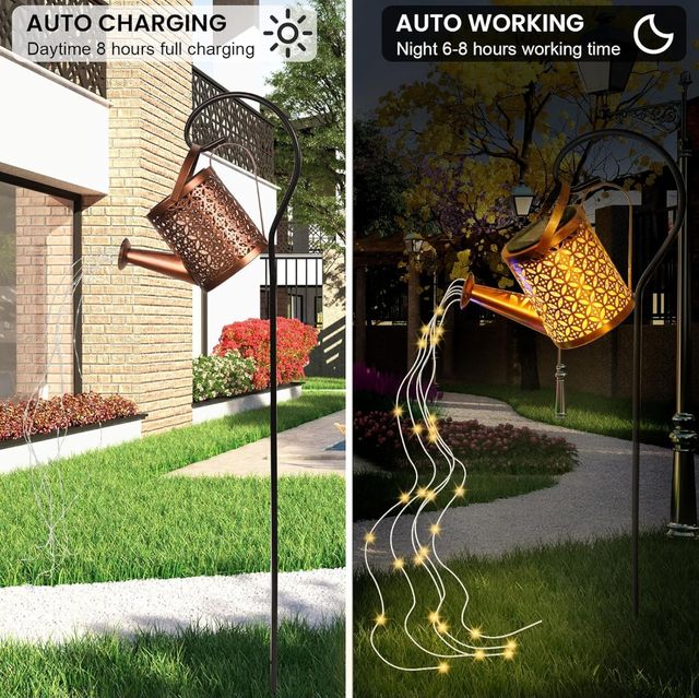 Regadera solar para jardín