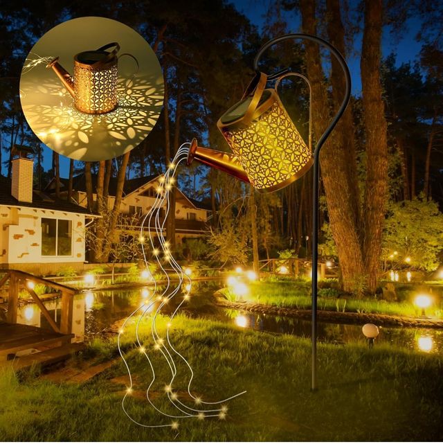 Regadera solar para jardín