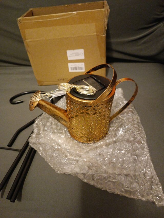 Regadera solar para jardín