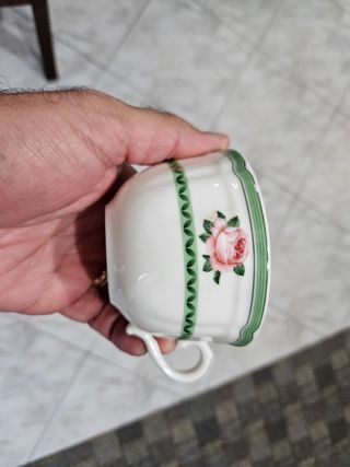 Set tazze e piatti porcellana Gallia