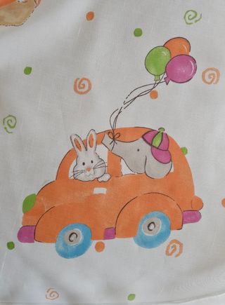 Cortinas Infantiles a tablas 156x145 (raíl/barra)