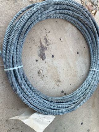 Sirga cable acero galvanizado 8 mm