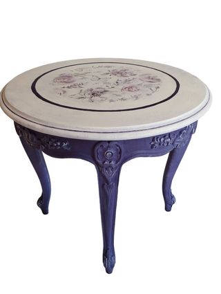 Tavolino rotondo shabby 