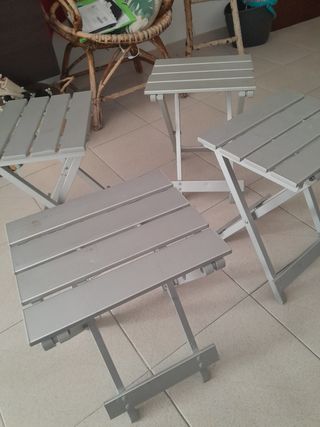4 banquetas plegables