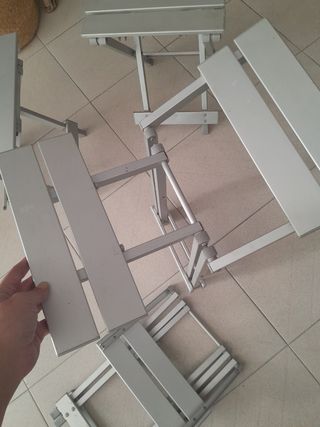 4 banquetas plegables