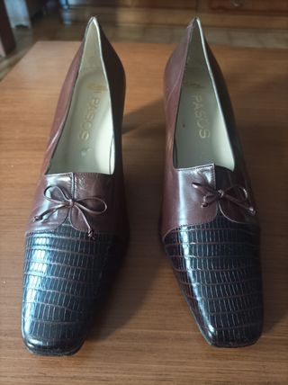 Zapatos mujer marrón de salon