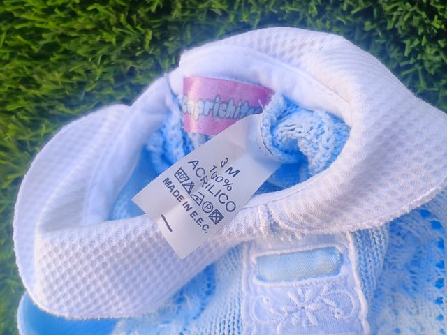 Pelele bebé Lazo. Talla 2-3 meses