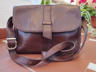 Bolso de piel auténtica 