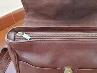 Bolso de piel auténtica 