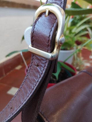 Bolso de piel auténtica 