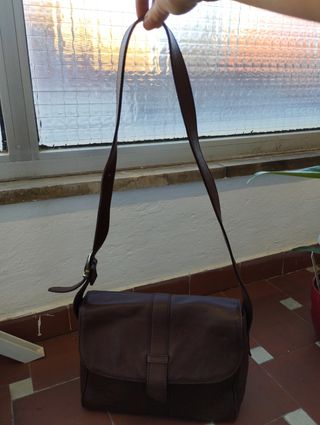 Bolso de piel auténtica 