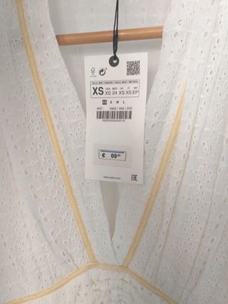 Vestido blanco Zara