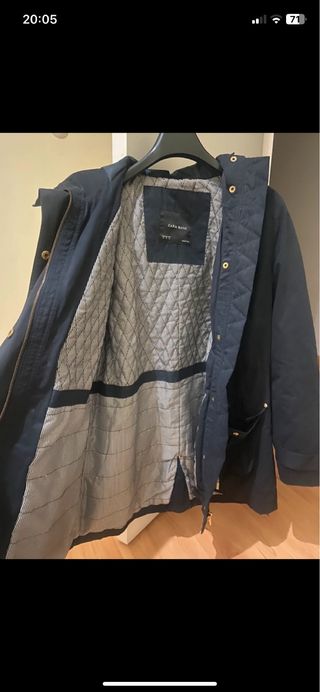 Parka azul marino