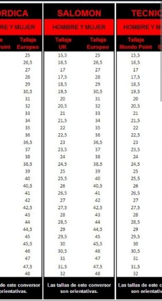 Botas de esqui Salomon 24.5-38.5
