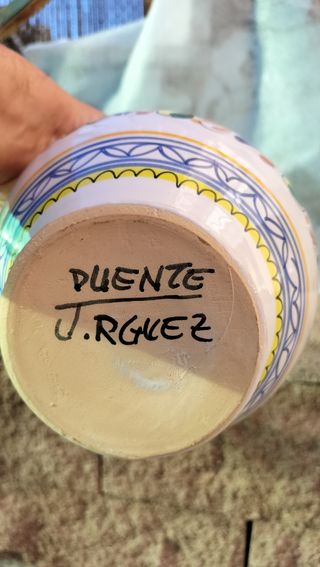 Florero vintage cerámica