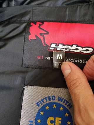 Chaqueta moto enduro trail hebo