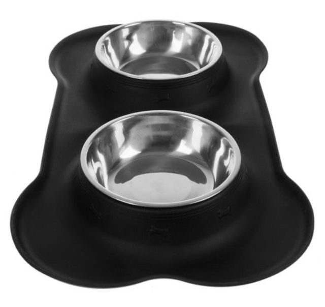 Cuenco doble para perros y gatos