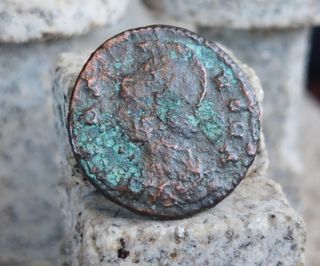 moneda Romana,Rómulo y Remo,antigua,numismatica